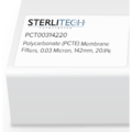 Sterlitech Polycarbonate (PCTE) Membrane Filters, 0.03 Micron, 142mm, PK20 PCT00314220